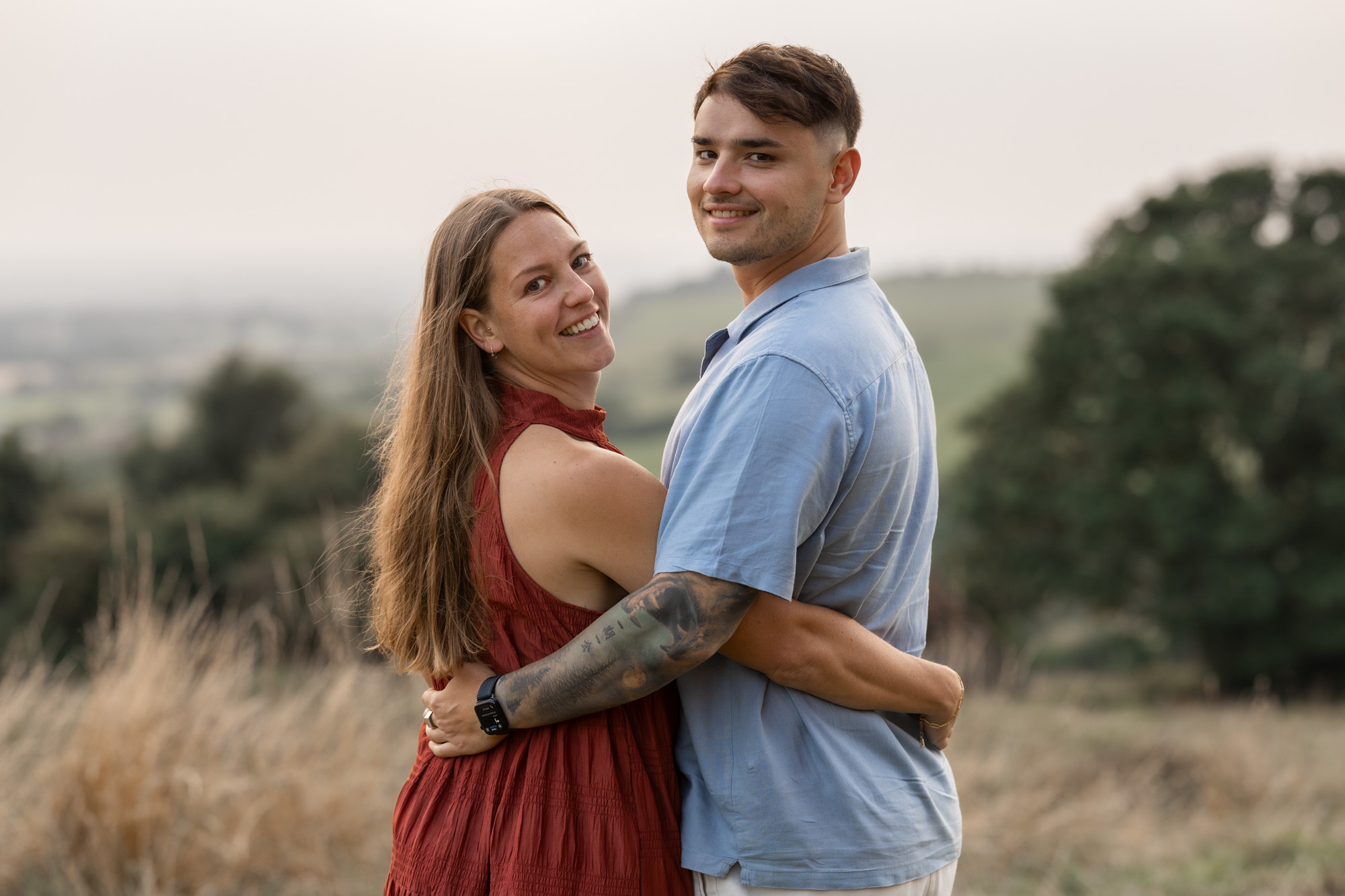 golden hour couple shoot