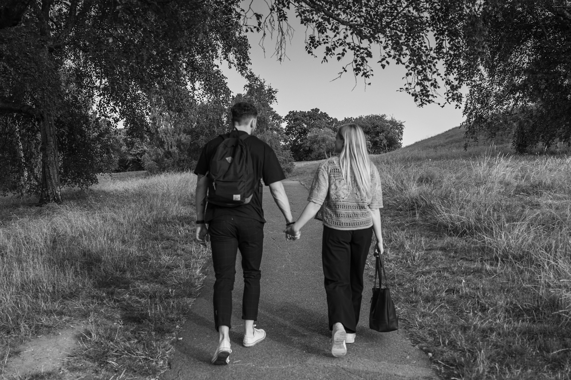 couple golding hands