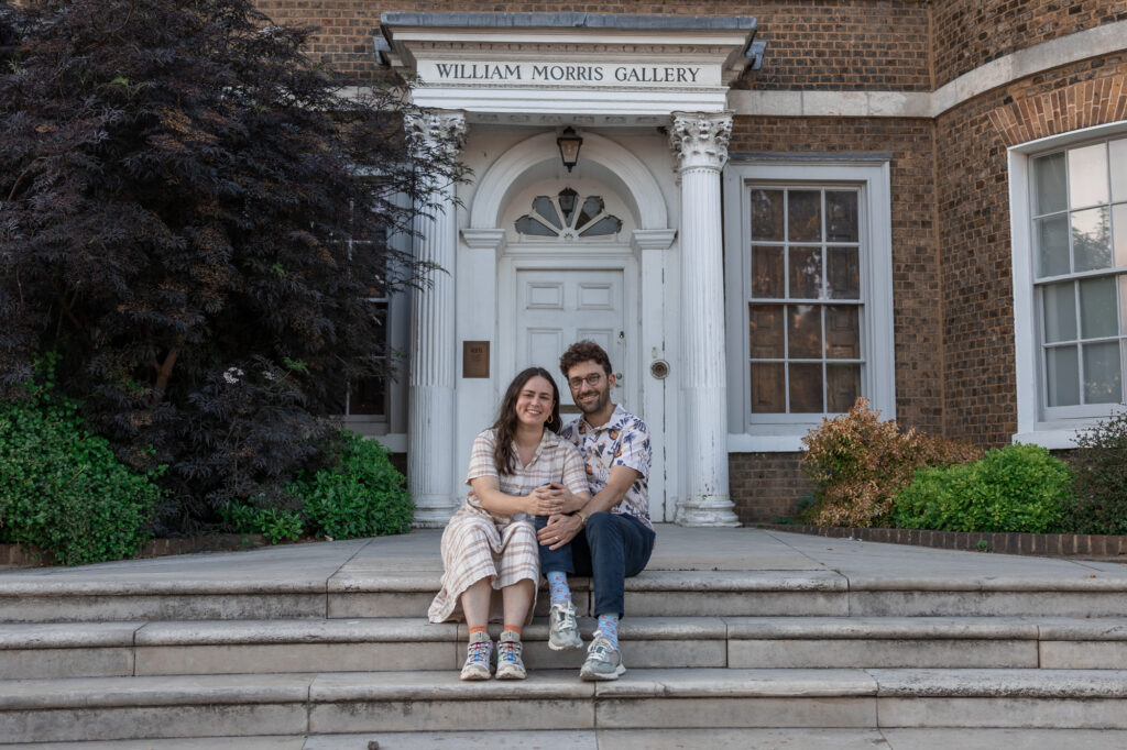 couple outside William morris gallery