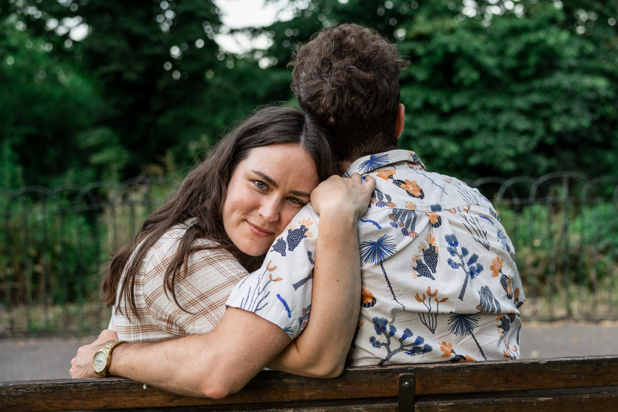 couple on bench